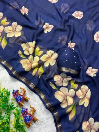 Svara marsh mellow saree fabric wholesale